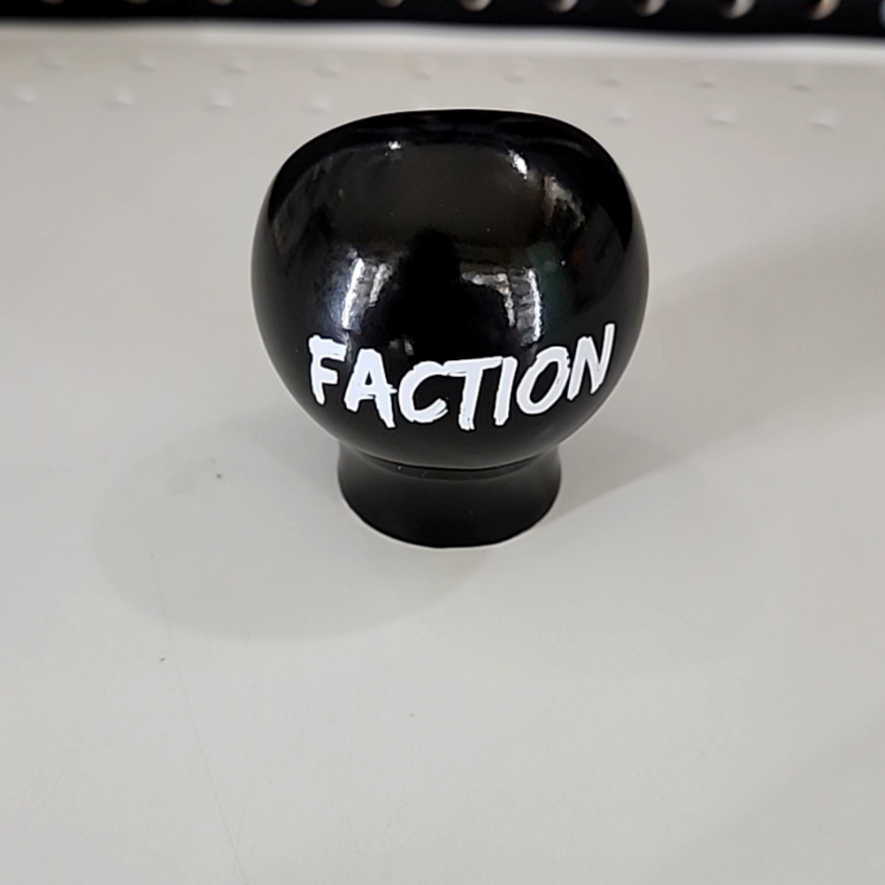 Faction Brewing Beer Tap Handle Alameda Ca Bay Area Bar Knob 3” No Labels